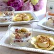 豆腐白玉のアーモンドミルク冷やしぜんざい