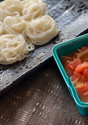新生姜とトマト汁のそうめんつゆ-レシピのメイン写真