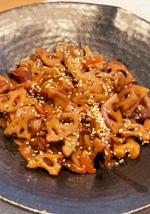 卵・乳不使用とても簡単れんこんきんぴら。-レシピのメイン写真