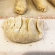 皮も手作り!五香粉が効いてる水餃子