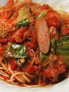 ソーセージとキャベツのスパゲティ-レシピのメイン写真