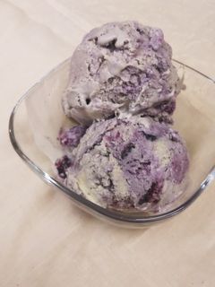 バニラ&ブルーベリーのアイスクリーム♪-レシピのメイン写真