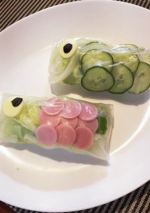 こどもの日☆鯉のぼり生春巻き-レシピのメイン写真