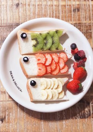 簡単！こどもの日鯉のぼりプレート-レシピのメイン写真