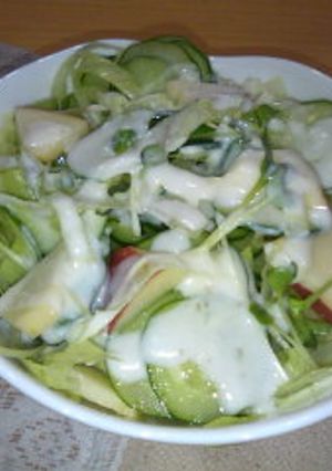 さっぱりドレッシングで☆野菜サラダ☆-レシピのメイン写真