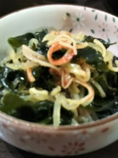 糸こんにゃくとワカメの酢の物-レシピのメイン写真