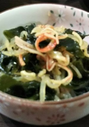 糸こんにゃくとワカメの酢の物-レシピのメイン写真