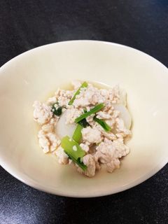 かぶと鶏ひき肉のさっと煮-レシピのメイン写真