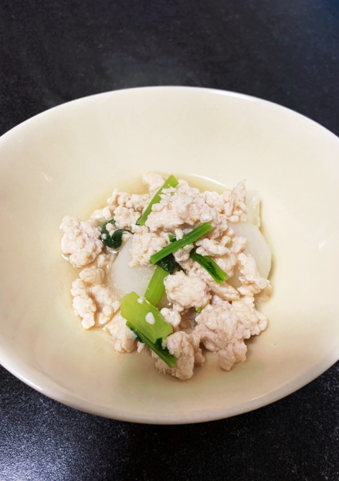 かぶと鶏ひき肉のさっと煮-レシピのメイン写真