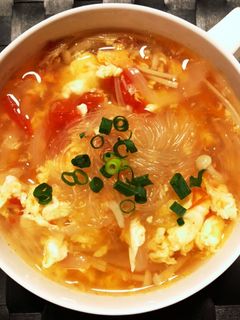トマ卵春雨スープ-レシピのメイン写真