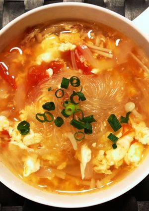 トマ卵春雨スープ-レシピのメイン写真