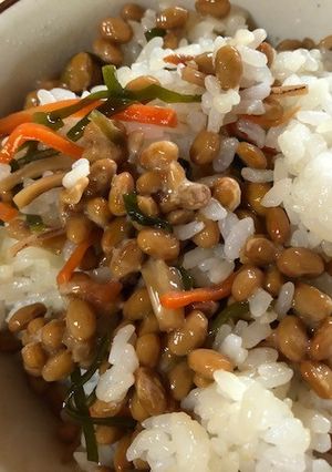 納豆と松前漬けの混ぜご飯-レシピのメイン写真