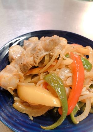 野菜たっぷり豚バラ肉の簡単漬け焼き-レシピのメイン写真