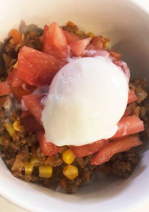 簡単☆タコライス風丼-レシピのメイン写真