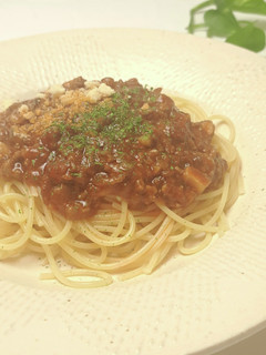濃厚リッチなミ—トソースパスタ-レシピのメイン写真
