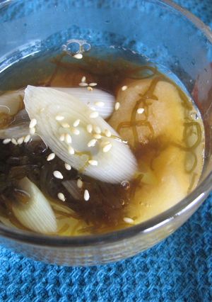 もずくとねぎのさっぱり酢スープ-レシピのメイン写真