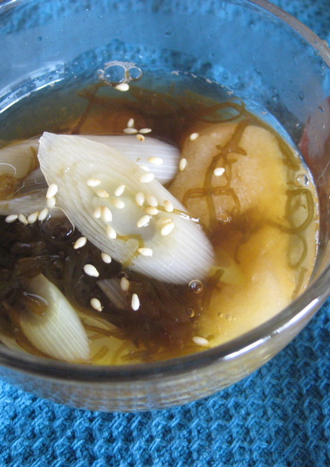 もずくとねぎのさっぱり酢スープ-レシピのメイン写真