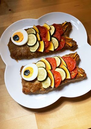 こいのぼりさんミートローフ-レシピのメイン写真