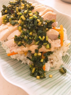 ネギだれで食べる海南鶏飯-レシピのメイン写真