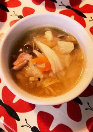 子ども大好き☆野菜盛り沢山コンソメスープ-レシピのメイン写真