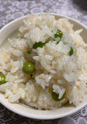 キレイな　グリーンピースご飯-レシピのメイン写真