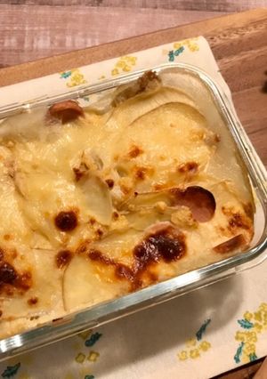 小麦粉なし！新じゃがと新玉の豆乳グラタン-レシピのメイン写真