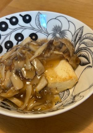 簡単！きのこあんかけ豆腐-レシピのメイン写真