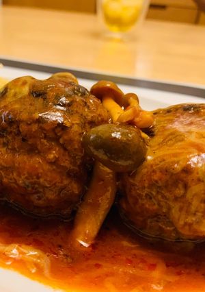 煮込みハンバーグ-レシピのメイン写真