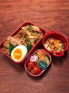 お弁当・・・57あぱん③焼肉焼きそば弁当-レシピのメイン写真