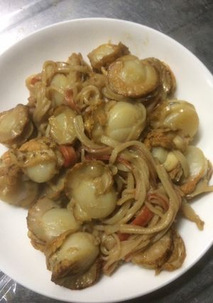簡単ホタテとカニカマのバター炒め-レシピのメイン写真