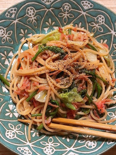 簡単☆タラの芽と小海老の和風パスタ-レシピのメイン写真