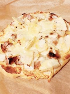たけのこと照り焼きチキンのピザ-レシピのメイン写真