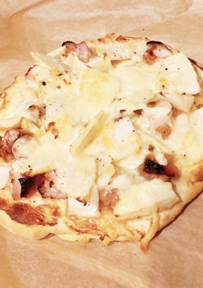 たけのこと照り焼きチキンのピザ-レシピのメイン写真