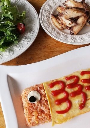 こどもの日!こいのぼり オムライス-レシピのメイン写真