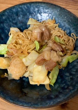 Ｗ麹で腸活！大阪のホルモン焼きそば♪-レシピのメイン写真