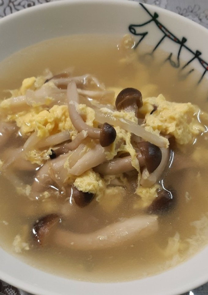 簡単！きのこと卵の中華スープ-レシピのメイン写真