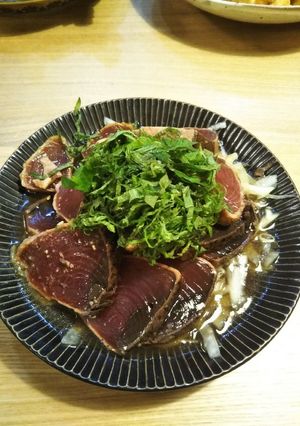 カツオのたたきと新玉ねぎのポン酢マリネ♪-レシピのメイン写真