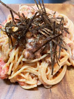 納豆と明太子のパスタ-レシピのメイン写真