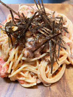 納豆と明太子のパスタ-レシピのメイン写真