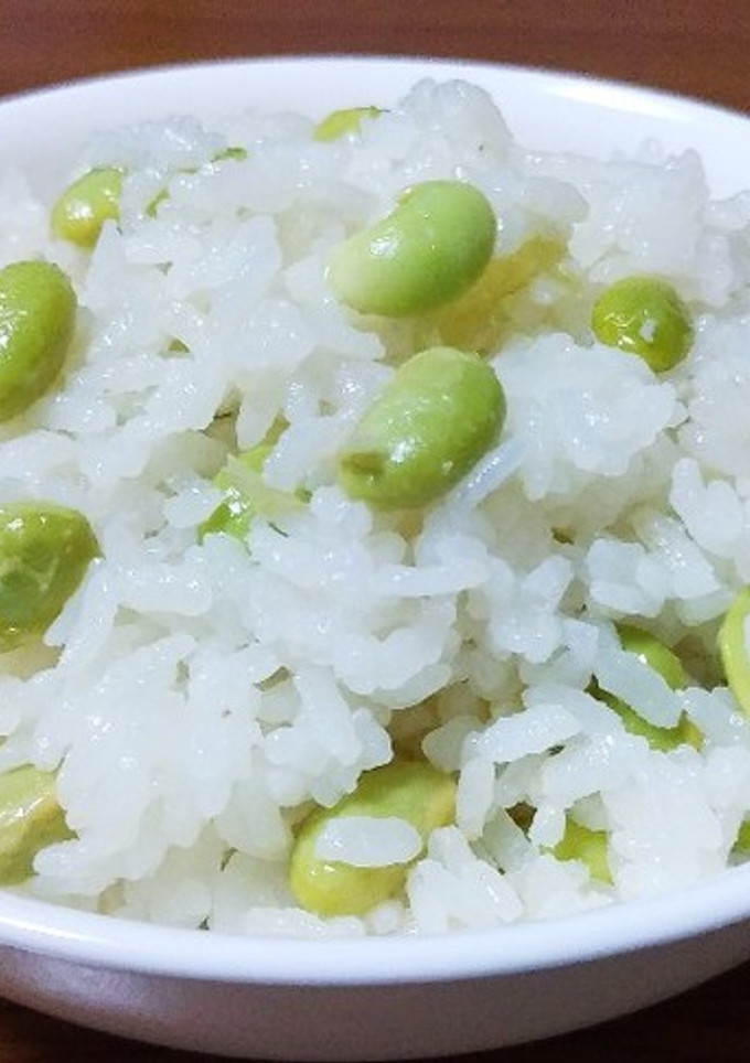 超簡単　梅昆布茶の枝豆ご飯-レシピのメイン写真