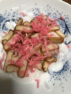 新玉ねぎとさつま揚げと紅生姜-レシピのメイン写真