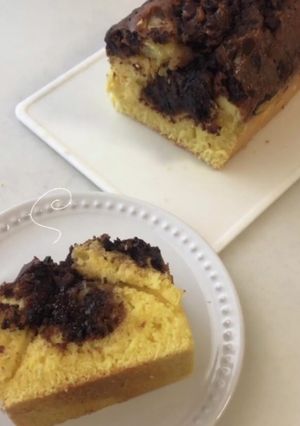 しっとりふわふわマーブルパウンドケーキ-レシピのメイン写真