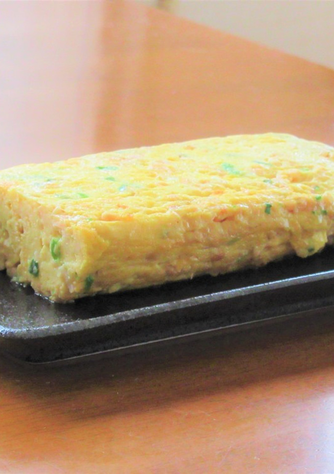 だし巻き卵　ひきわり納豆入り-レシピのメイン写真