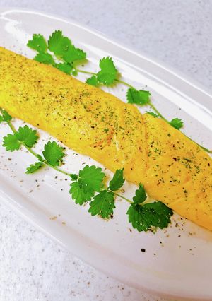 クレソルとパルメザンチーズのオムレツ-レシピのメイン写真