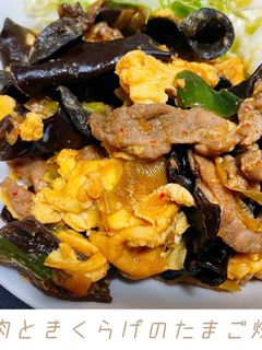 豚肉ときくらげのたまご炒め-レシピのメイン写真