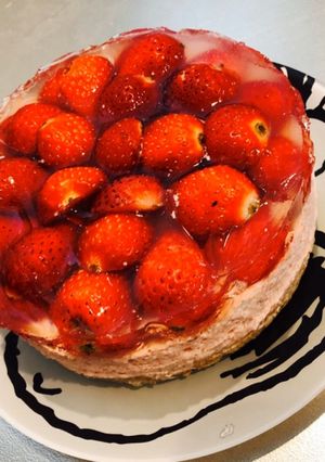 いちごのチーズケーキ-レシピのメイン写真