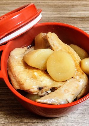 圧力鍋♪鶏手羽肉と大根の煮込み-レシピのメイン写真