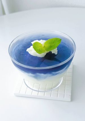 夏空ゼリー【バタフライピー】-レシピのメイン写真