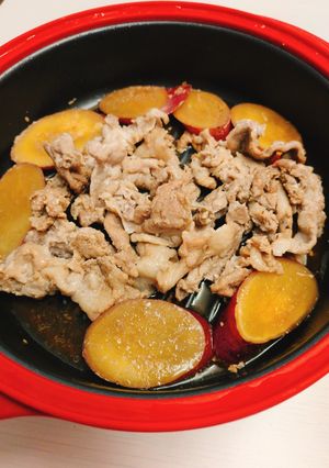 豚肉とさつまいものレンジ蒸し-レシピのメイン写真