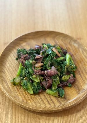 菜の花とホタルイカの炒め物-レシピのメイン写真